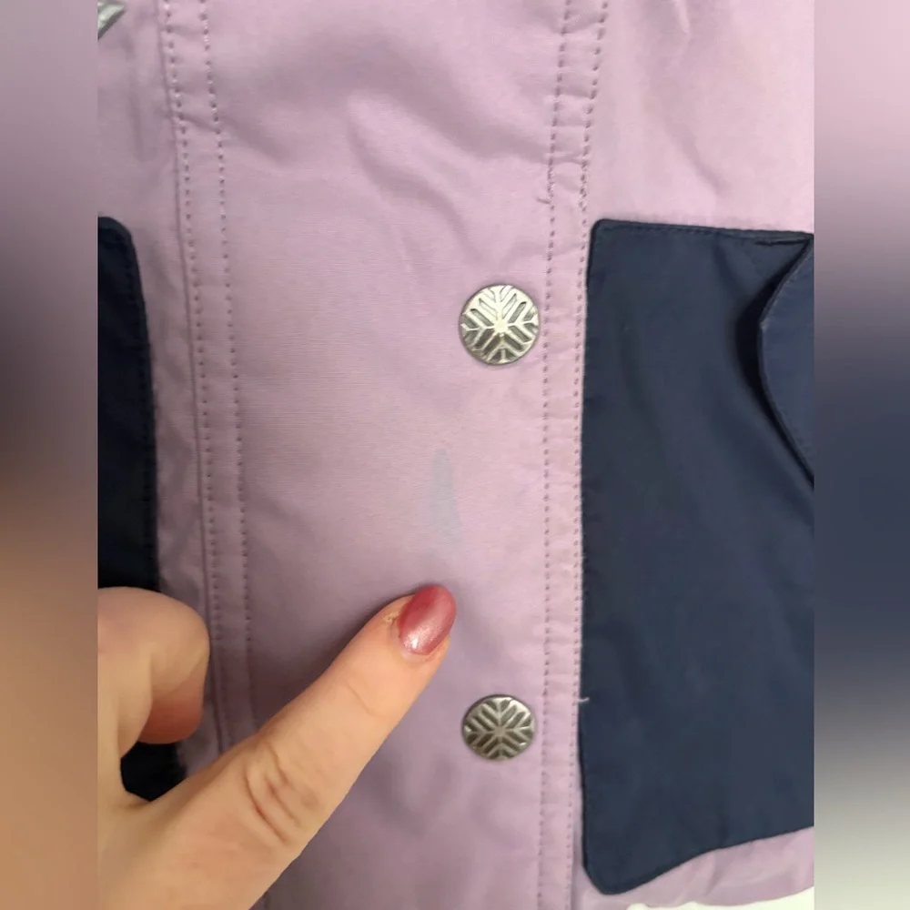 Hanna Andersson - Adorable Lavender & Navy Blue Spring Jacket - Size 90 - 3T